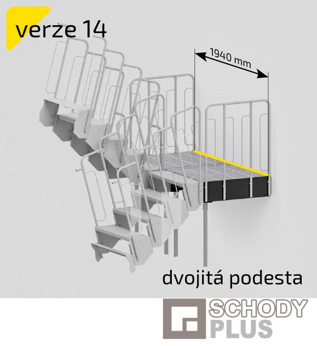 Dvojitá podesta ASTA verze 14