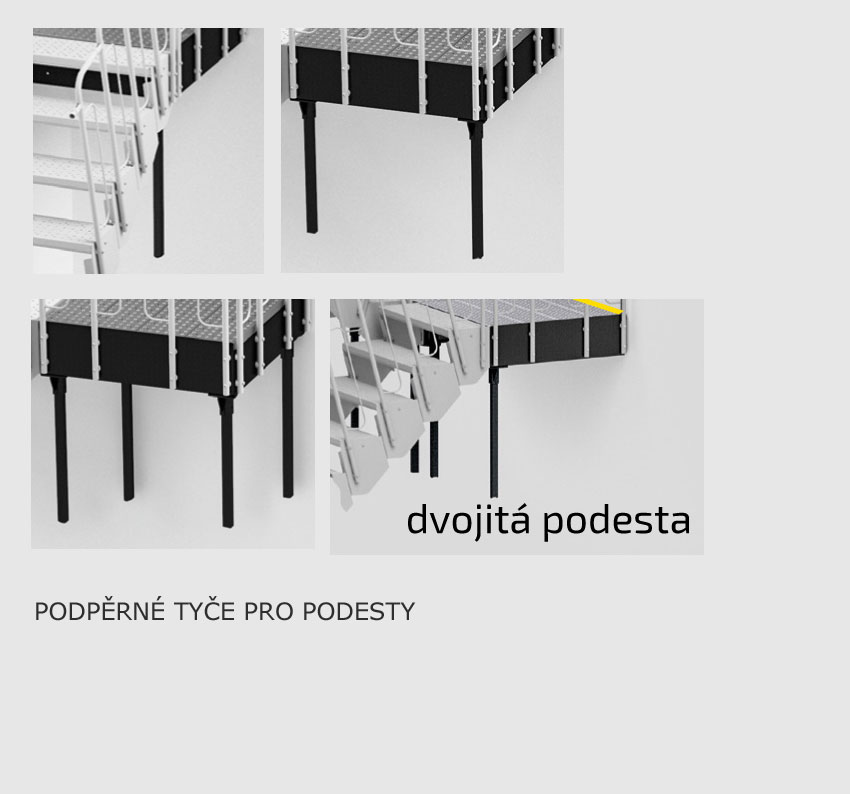 Podpěrná tyč k podestě ASTA
