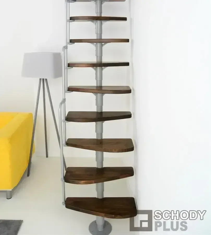 Mlynářské schody Monaco Grey Walnut
