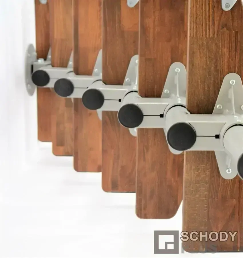 Mlynářské schody Monaco Grey Walnut