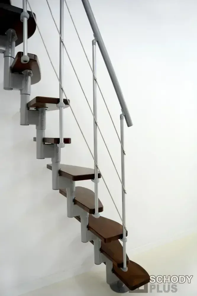 Mlynářské schody Nizza Grey Walnut